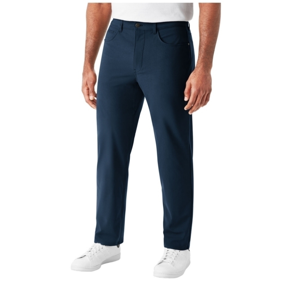 Member's Mark Men's Slim Fit Benton Performance Pant. Color: Dark Navy. Size 36x